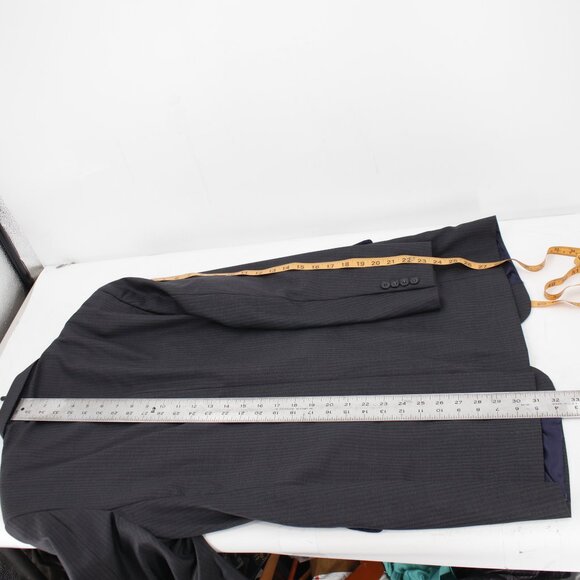 Brooks brothers sport coat men's 42R 1818 madison Saxxon wool striped gray - Picture 9 of 16